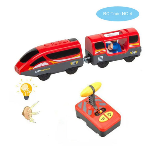 New RC Electric Train Remte Control Train Truck Wooden Tracks Magnetic ToylandEU.com Toyland EU