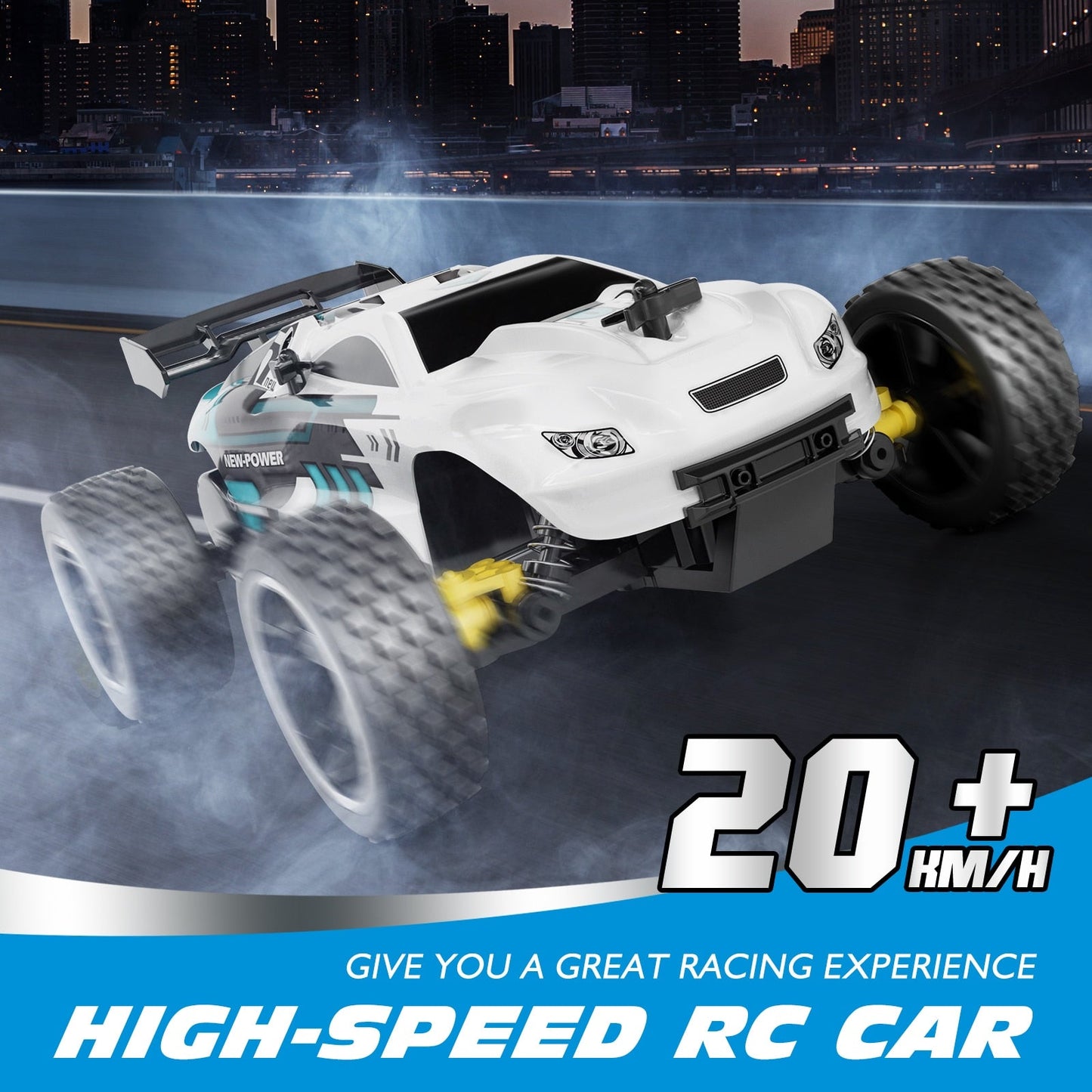 RC Car Remote Control Buggy for Kids, 1:18 Scale Off Road Racing Car, 2.4GHz, 20 Mins Playtime - Gifts for Children - ToylandEU