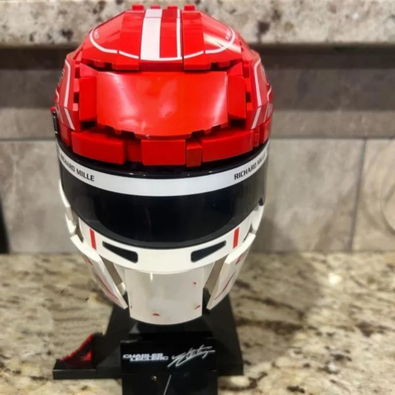 Building Block Set | Formula 1 Helmet Design | Hamilton Leclerc | Gift Decor
