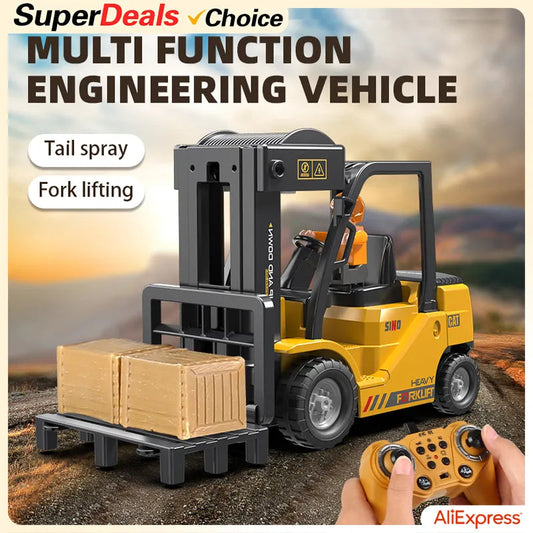 Remote Control Forklift Truck Engineering Car - ToylandEU