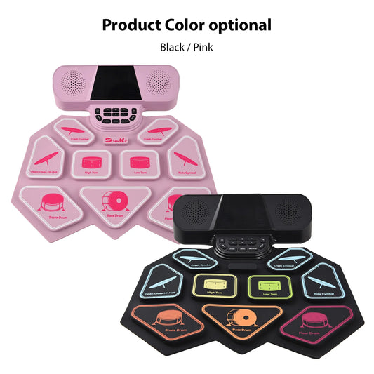 Electronic Drum Set With Dual Speakers And Bluetooth MIDI