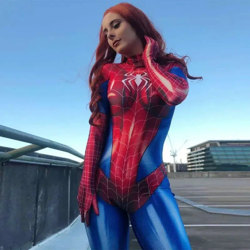 Ladies' Halloween Party Ball Cosplay Spider Costumes Parallel Universe Female Hero Movie Cosplay Tight Performance Clothes - ToylandEU