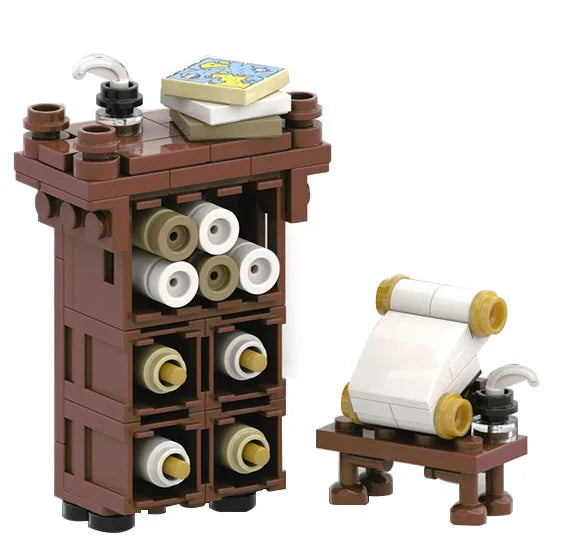 Building Blocks | Compatible With Lego | Medieval Furniture Set | For Kids
