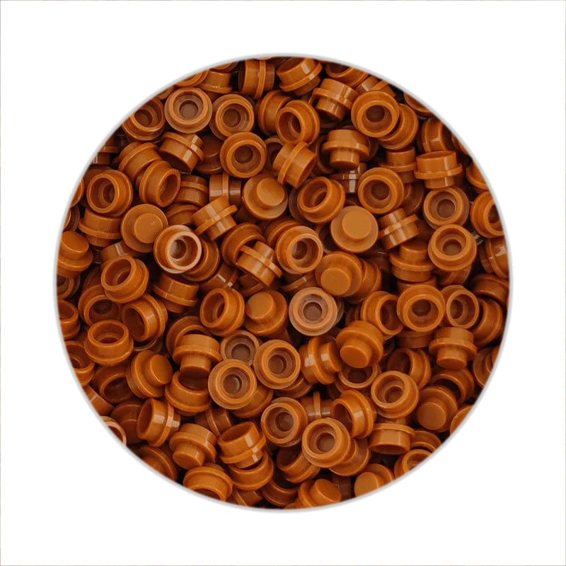 Building Block Plates | 1X1 Round Shape | Lego Compatible | Assorted Pack