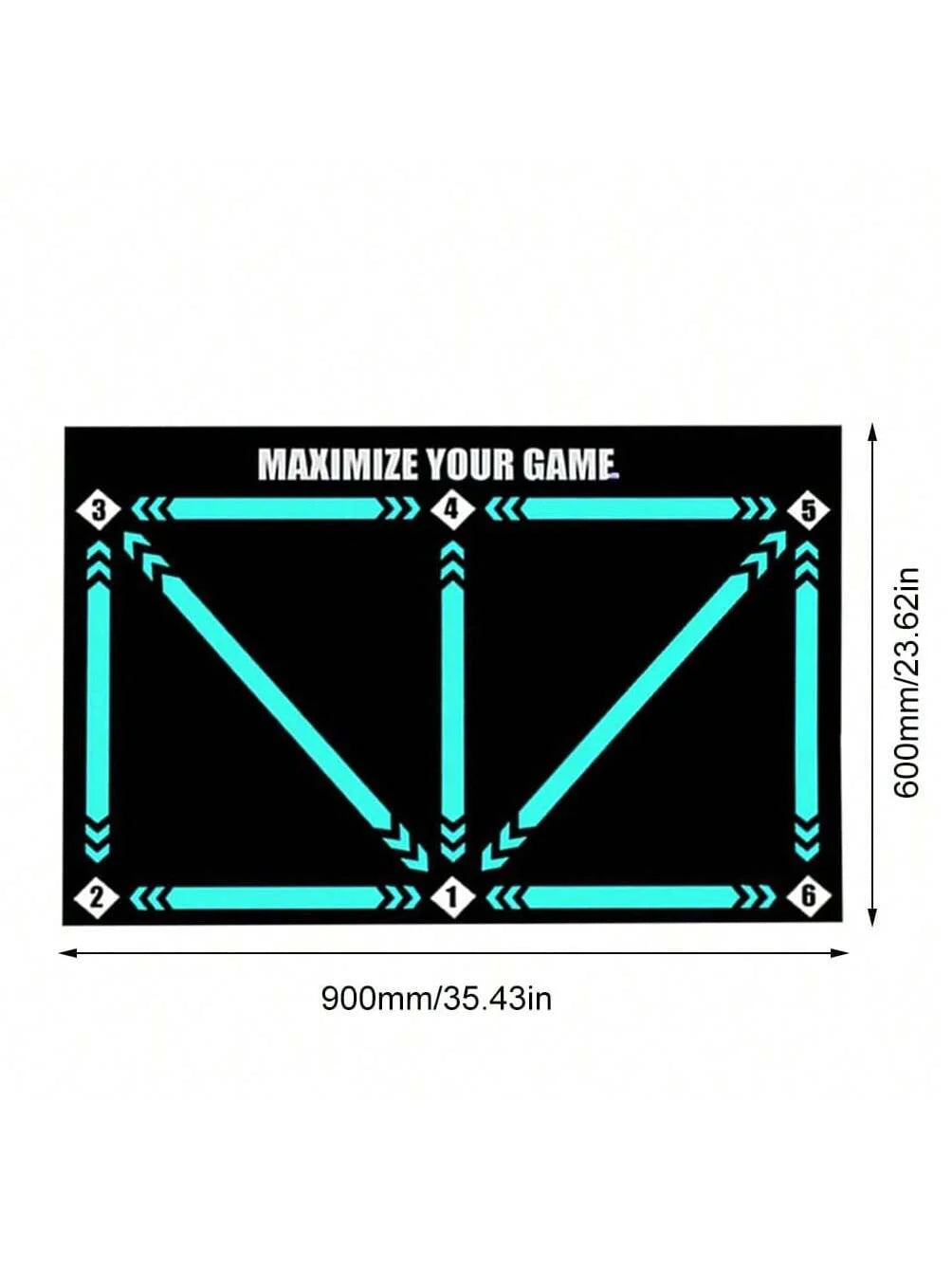 Soccer Ball Control Training Mat With Stable Silent Rubber Base