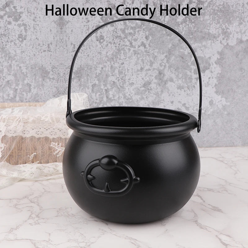Halloween Witch Cauldron | Heavy Plastic Build | Candy Bucket | Party Decor