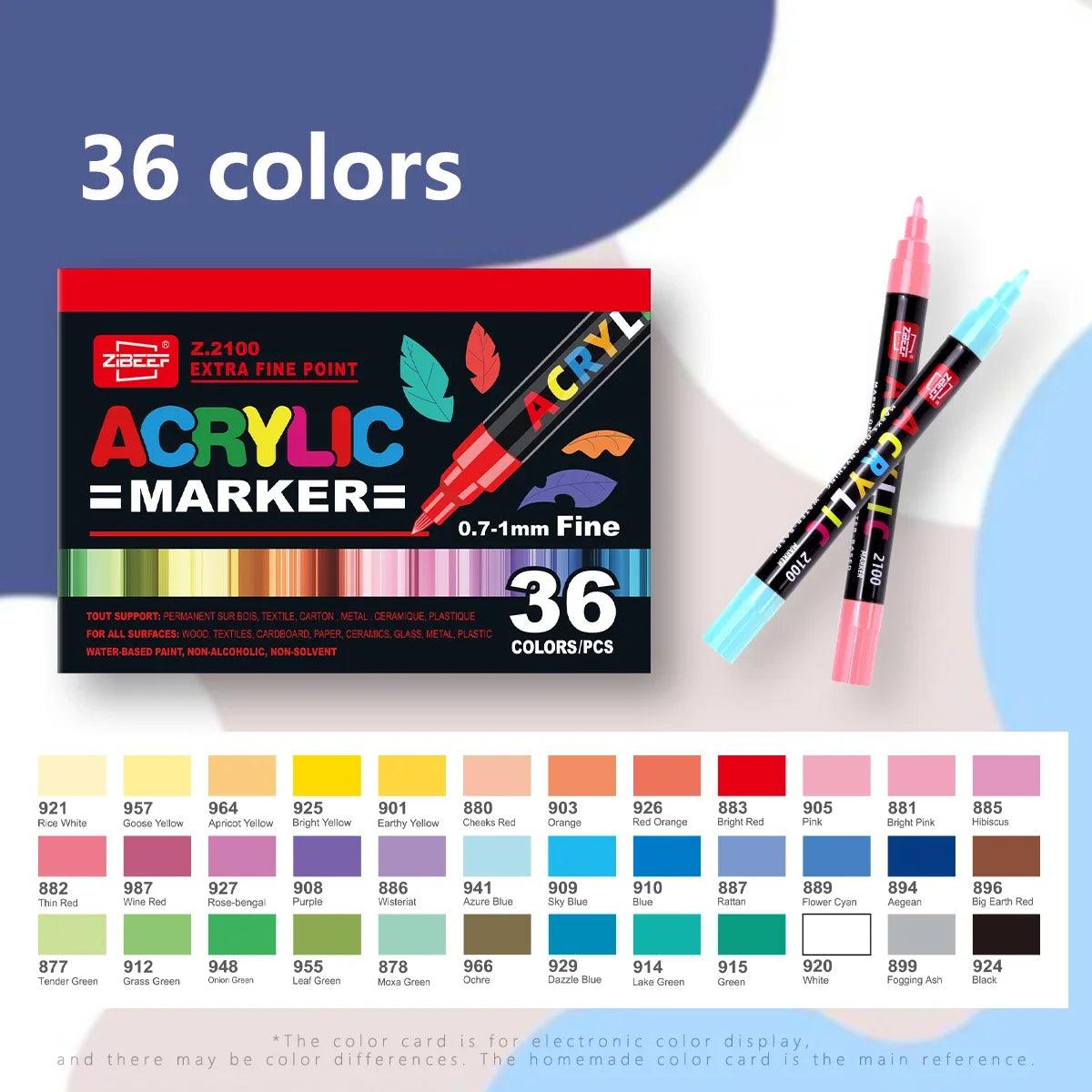Acrylic Paint Markers | Fine Tip Set | Toylandeu™
