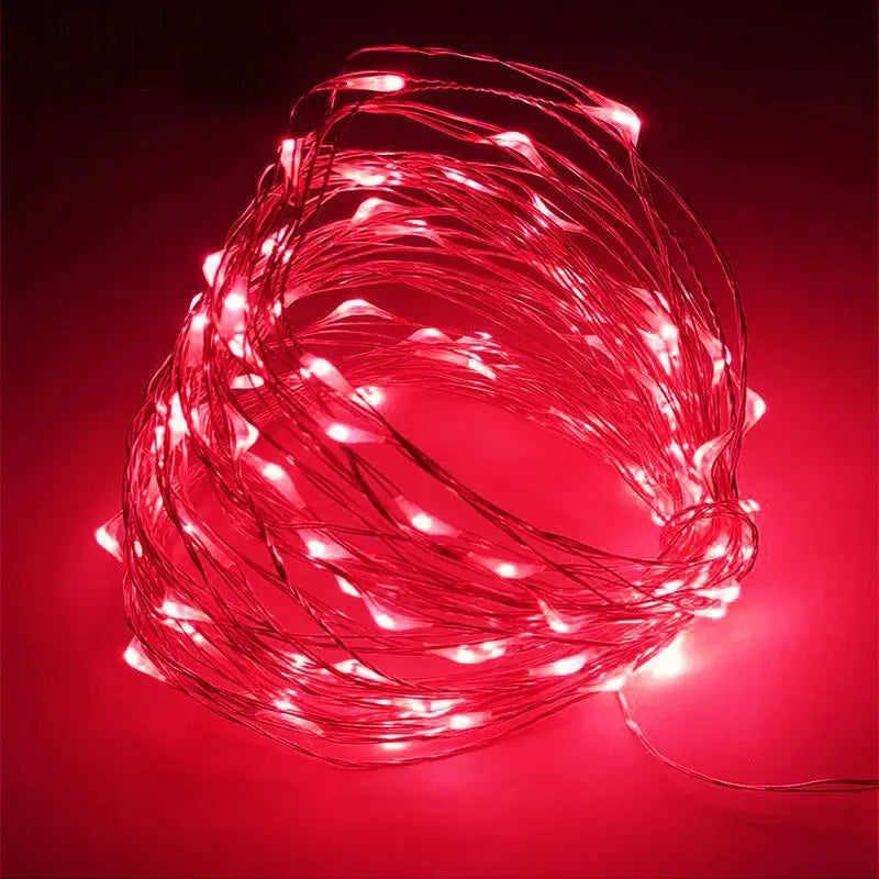 LED Fairy String Lights | Battery Powered | White | Indoor Outdoor Decor