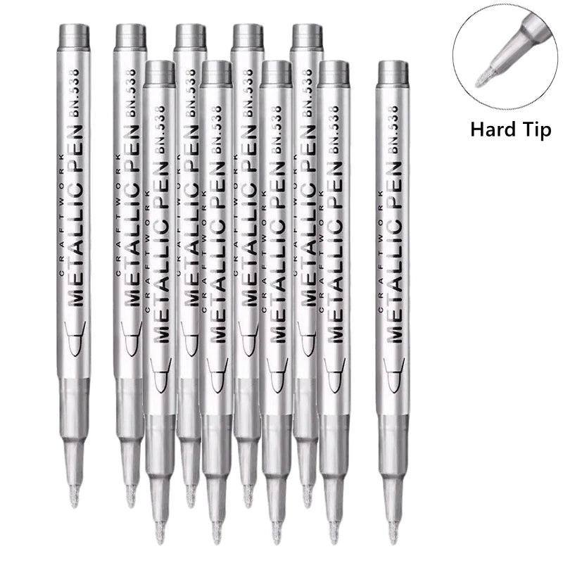 Metallic Paint Pens | Brush Tip Nib | Toylandeu™