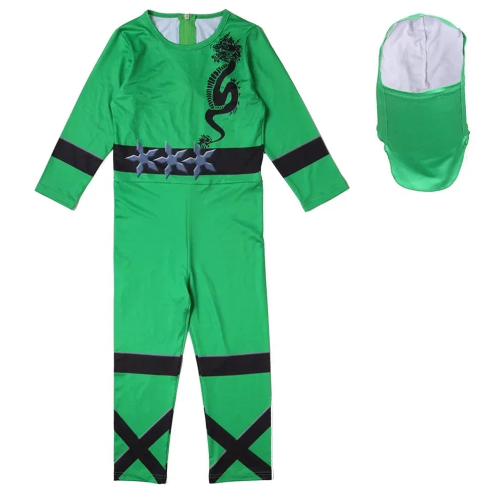 Boys' Ninja Warrior Costume Set for Halloween & Creative Play Adventures