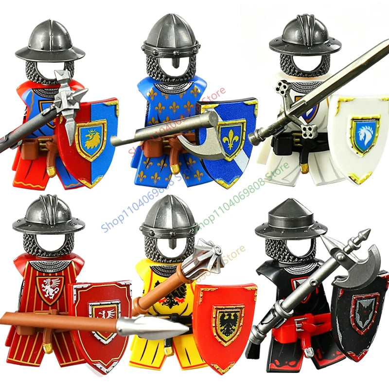 Micro Blocks | Medieval Knight Figures | Plastic Model Kit | Ages 14 Plus