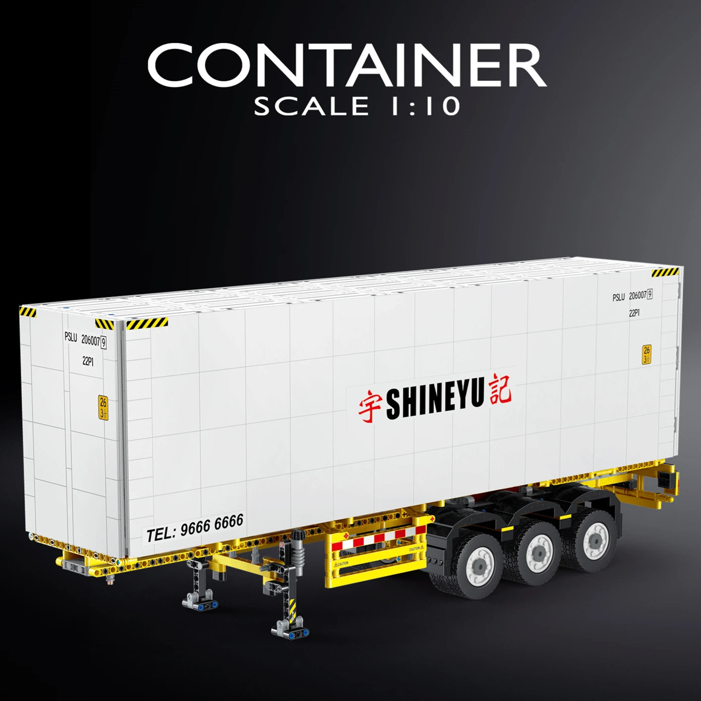 High-Tech YC 22013 QC014 RC Full Trailer Truck With Motor Container - ToylandEU