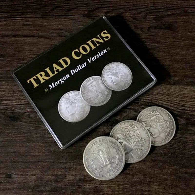 Triad Coins Gimmick | Coin Magic Trick | Three Coin Change | Close Up Magic Set