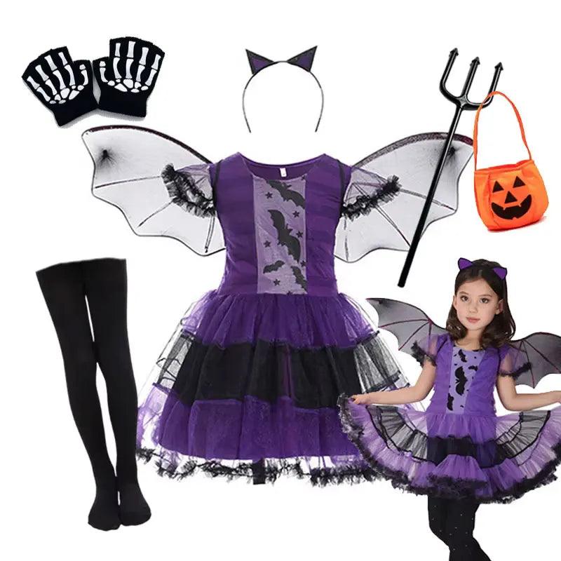 Girls Bat Dress | Purple Wings | Toylandeu™