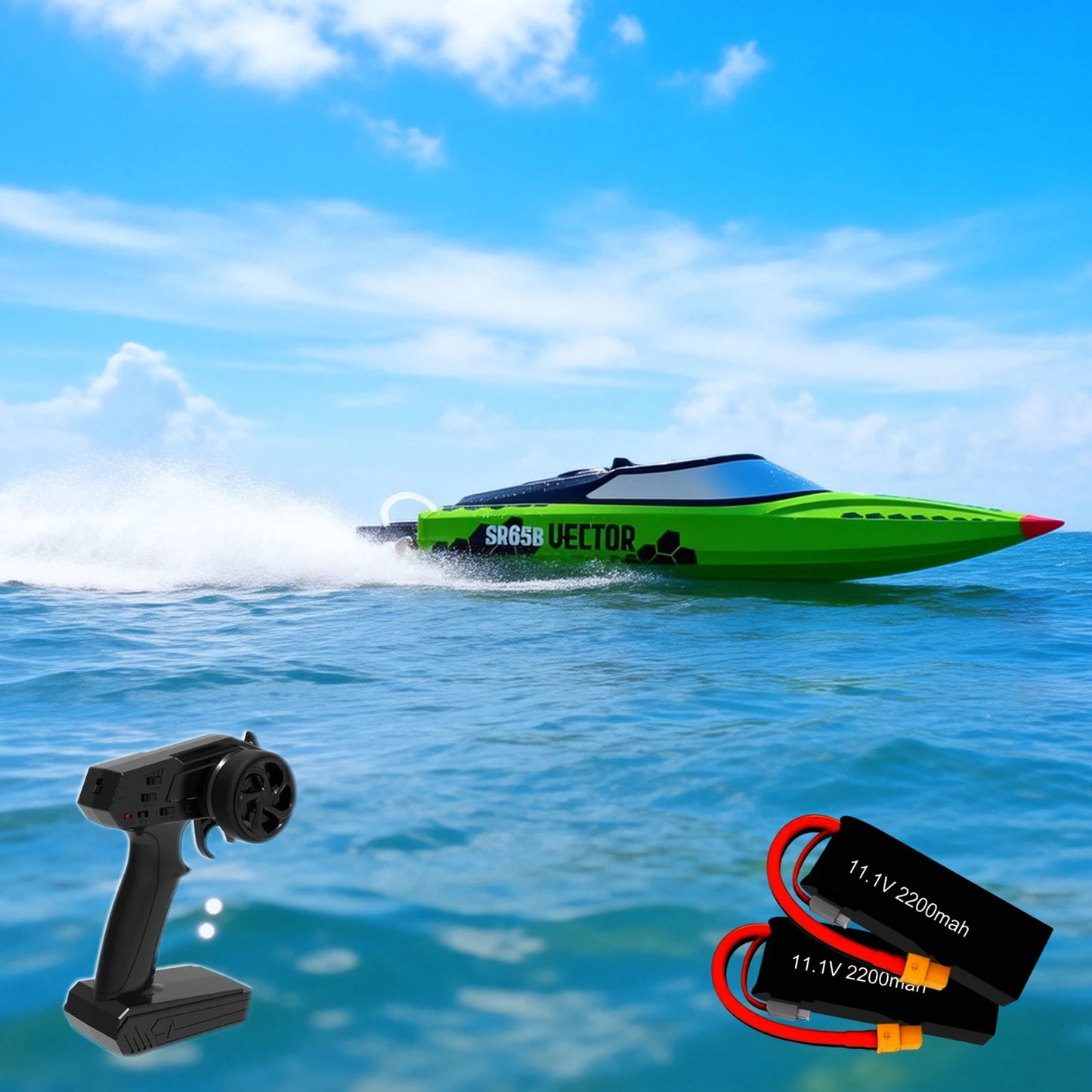RC Boat | Top Speed 80km/h | Brushless Motor | 31.5in Length