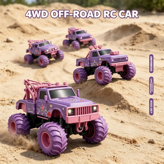 Alloy Remote Control Truck | 2.4Ghz Four Wheel Drive | 1:64 Scale | Kids Toy