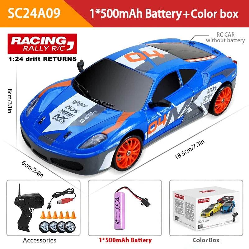 RC High-Speed 2.4G Remote Control Drift RC Car - 4WD AE86 GTR Model Racing Toy for Kids, Perfect Christmas Gift - ToylandEU