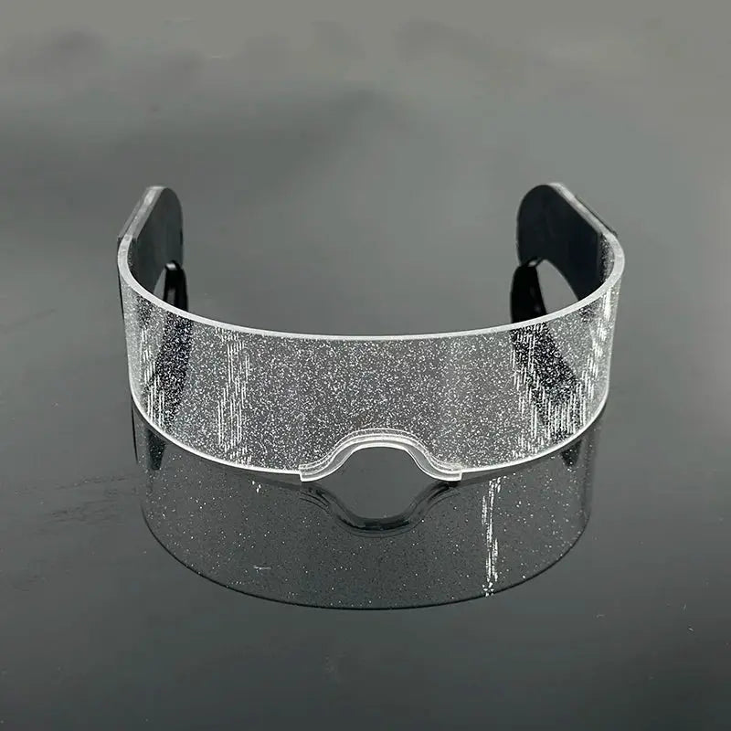 Led Luminous Glasses Bar Masquerade Concert Rave Goggles Rainbow Space Robot Futuristic Led DJ LIGHT Glasses Star Y2k Glasses - ToylandEU