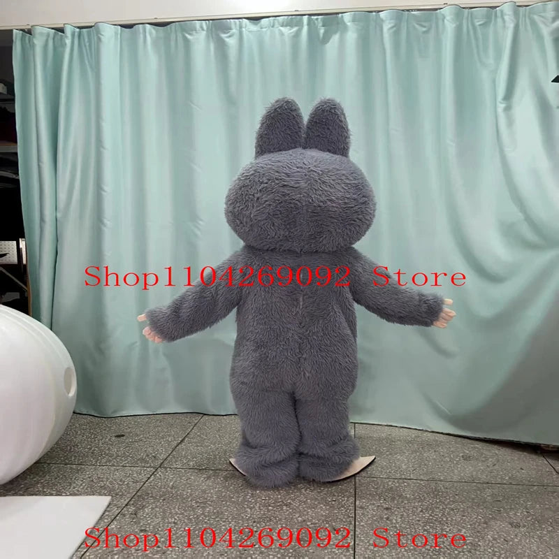 Cartoon Bunny Mascot Costume | Adult Size | Water Washable | Halloween Carnival
