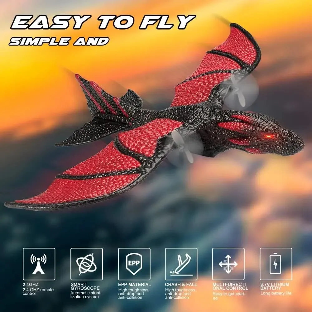 Z60 RC Dinosaur Plane EPP Anti-wear Foam RC Glider 2.4G 2CH Fixed