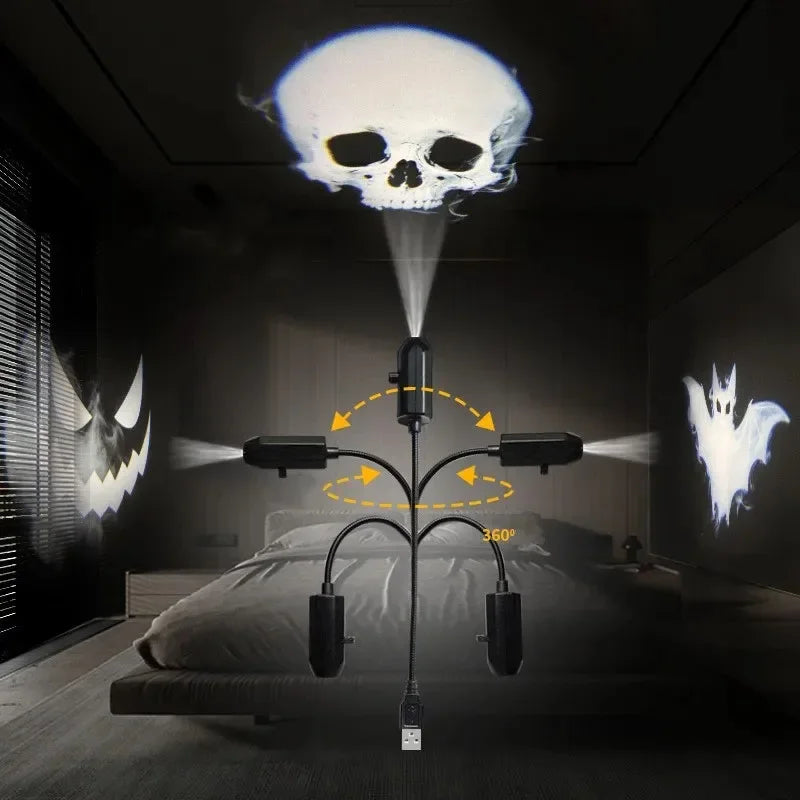 Scene Projector Lamp | Rotating Head | Switchable Patterns | USB Night Light