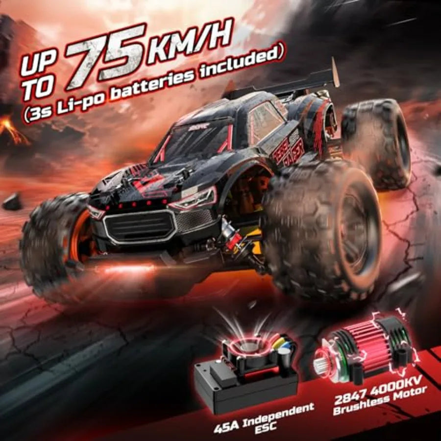 Off Road RC Truggy One Fourteenth Scale 4WD Brushless Waterproof