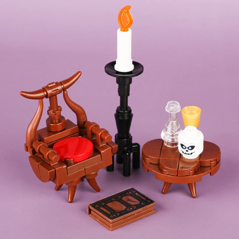Building Blocks | Compatible With Lego | Medieval Furniture Set | For Kids
