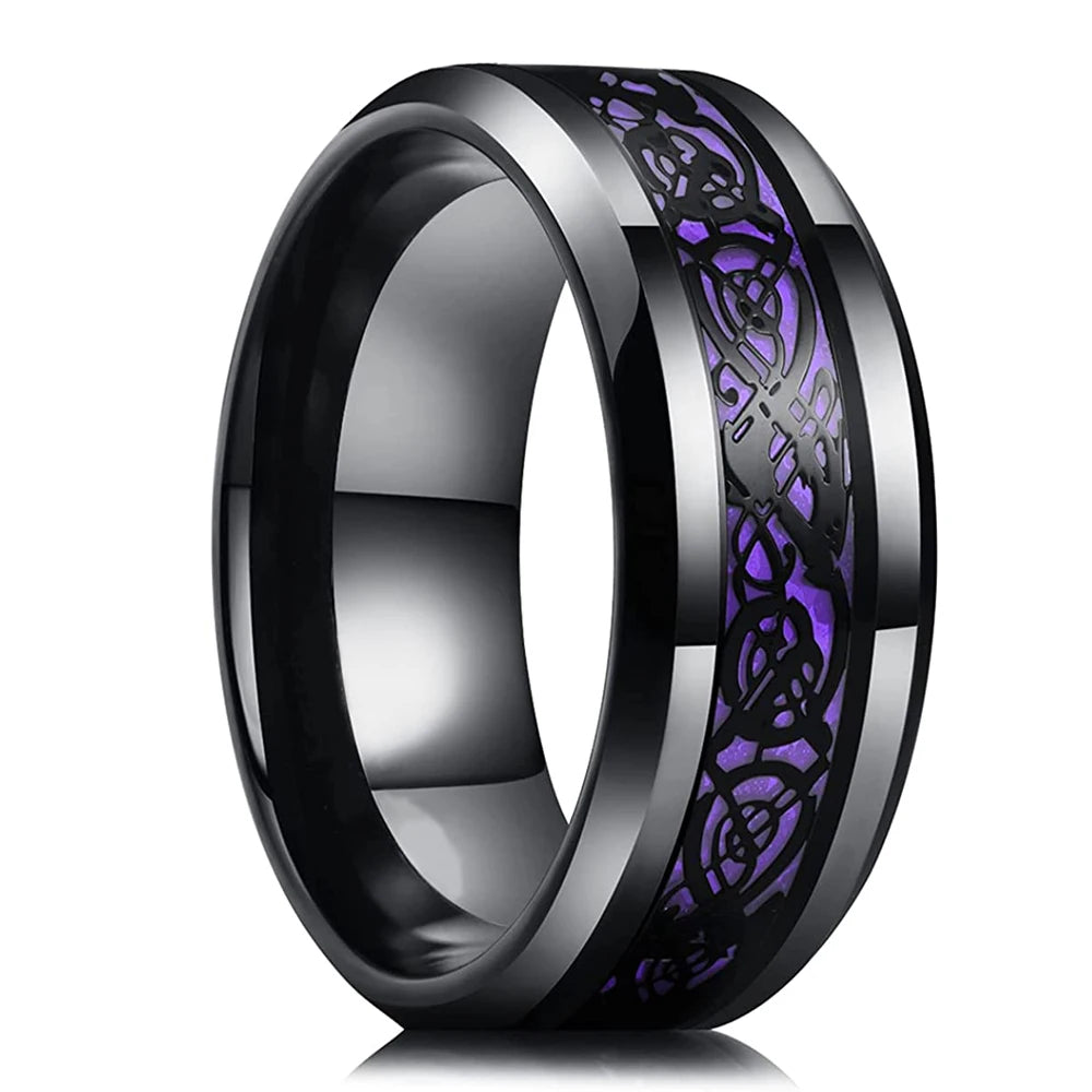 Rings | 8mm | Titanium Steel | Unisex Silver Matte Brushed Wedding Band
