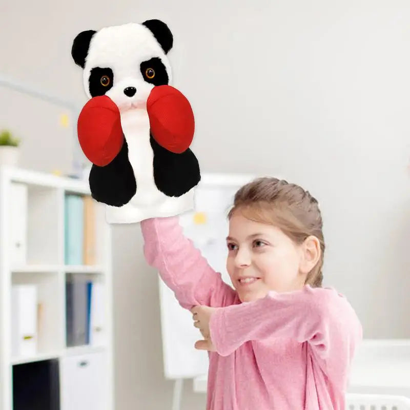 Animal Hand Puppets with Interactive Boxing Feature for Kids' Imaginative Play