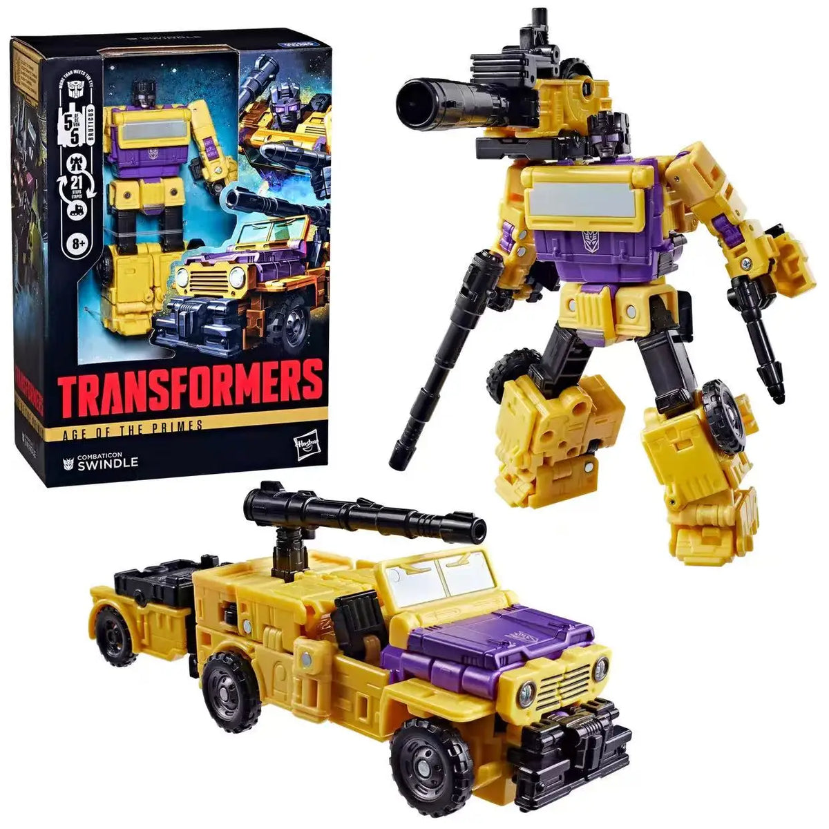 Transformers Action Figure | Age Of Primes | Swindle Robot | 6 Inch Scale