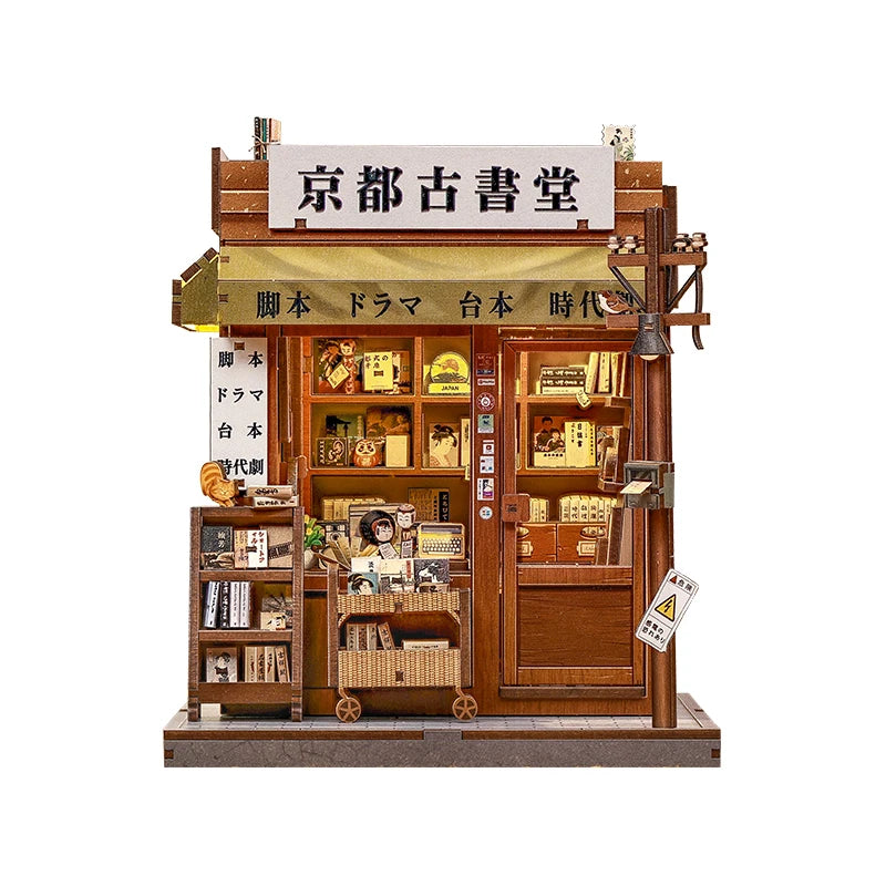 Book Nook Kit | Wooden Doll House | LED Light | One Size