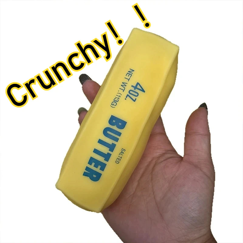 Fidget Toy | Crunchy Butter Fill | Squeezable Stress Relief | Hand Sized