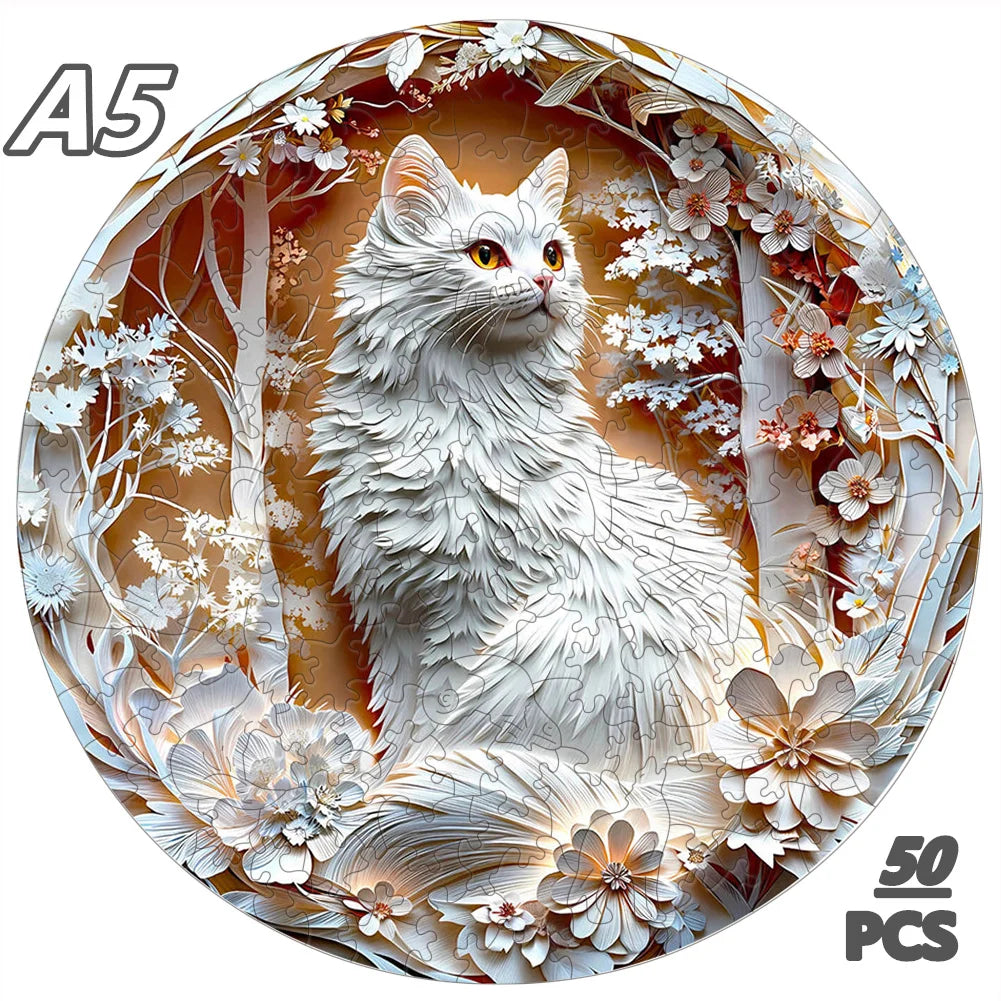 3D Wooden Jigsaw Puzzle | Tiger Pattern | Age 12 And Up | Birthday Gift