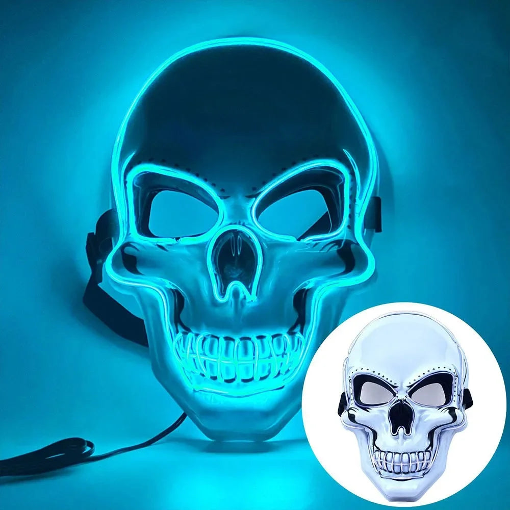 Luminous Skull Mask | Full Face | Adult Size | Halloween Party