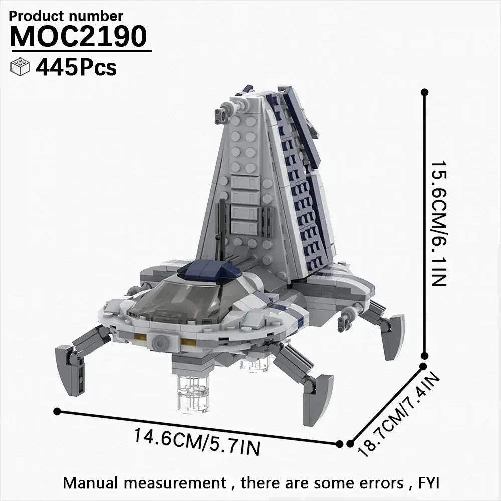 Space Wars Fighter Building Blocks Set For Realistic Dioramas - ToylandEU
