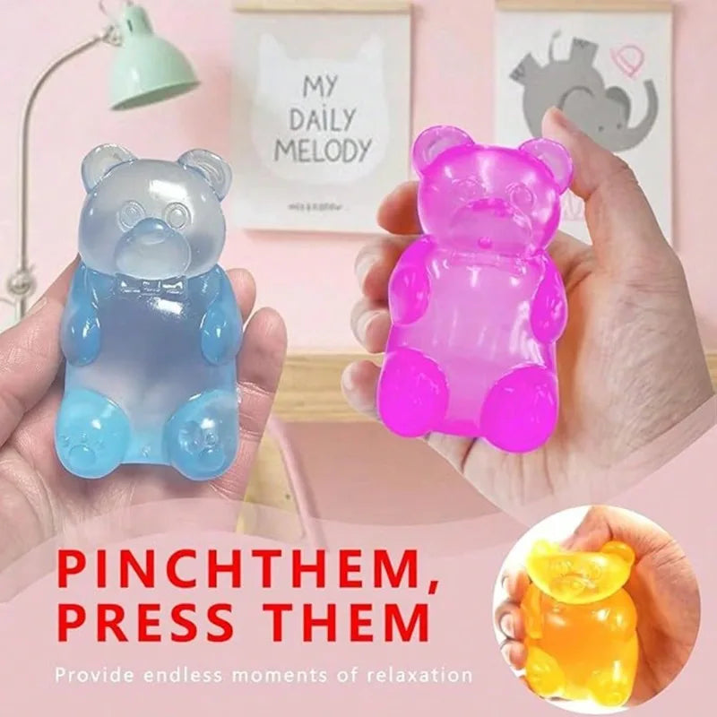Gummy Bear Fidget Toy | Soft TPR Material | Squeeze Stress Relief Gift