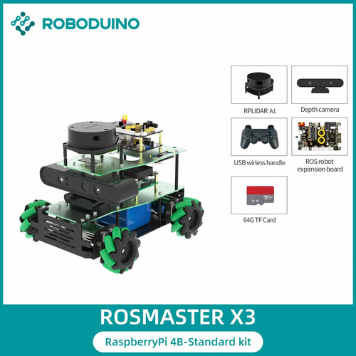 ROSMASTER X3 ROS2 Educational Robot Car Automation Kit With Mecanum Toyland EU