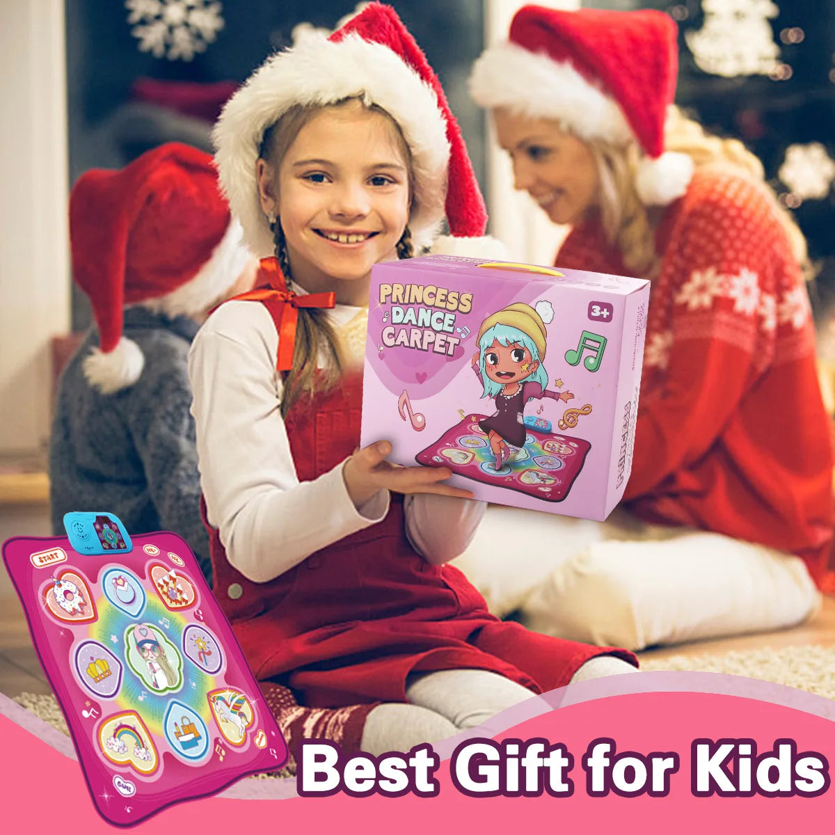 Music Play Mat With Lights Keyboard For Kids Educational