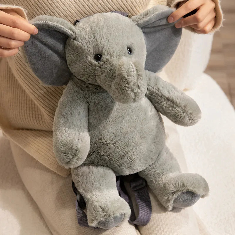 Cute Animal Plush Backpack For Kids 40cm With 8 Styles