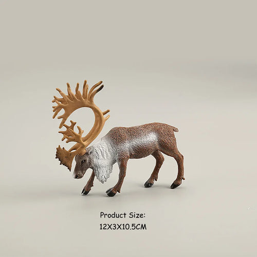 Forest Animal Action Figures Set - Moose, Elk, Reindeer, Alpaca, Sika Deer ToylandEU.com Toyland EU