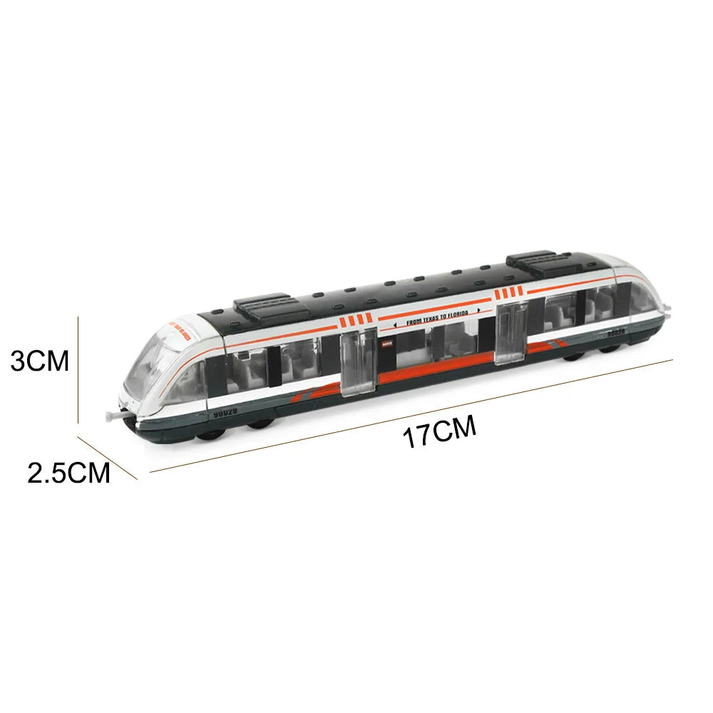 High Speed Rail Diecast Train Model with Simulation Alloy Metal - ToylandEU