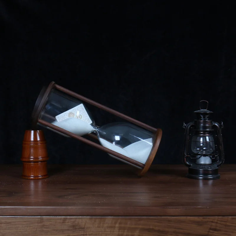 Magic Trick Prop | Signature Card Hourglass | Glass Gimmick | Size L