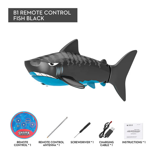 RC Shark Waterproof Electric Remote Control USB Charging Simulated ToylandEU.com Toyland EU