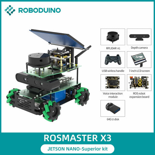 ROSMASTER X3 ROS2 Educational Robot Car Automation Kit With Mecanum Toyland EU