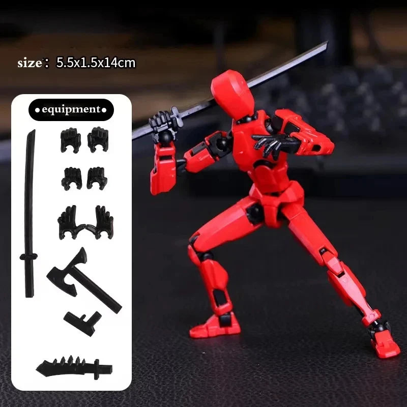 Versatile 3D Printed Transforming Robot Action Figure for Kids