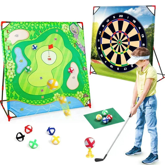 Kids Golf Set And Dart Game For Indoor Outdoor Fun - ToylandEU