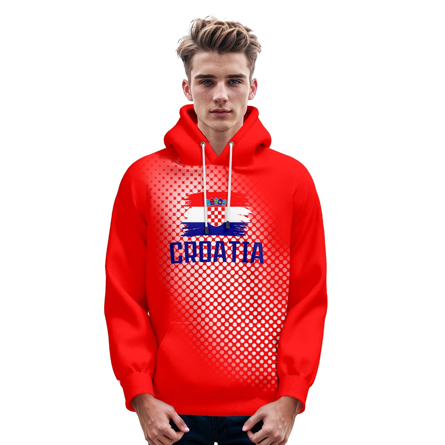 Personalized Croatia Soccer Hoodies for All Ages - Custom Name & Number Football Sweatshirt for Fans (S-5XL)