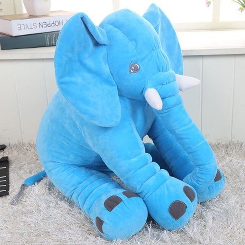 Fashion Elephant Plush Pillow Toy for Kids, Stuffed Soft Animal Doll, Room Decor Gift - ToylandEU