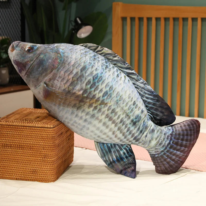 Fish Throw Pillow | 3D Tucked Legs | Toylandeu™