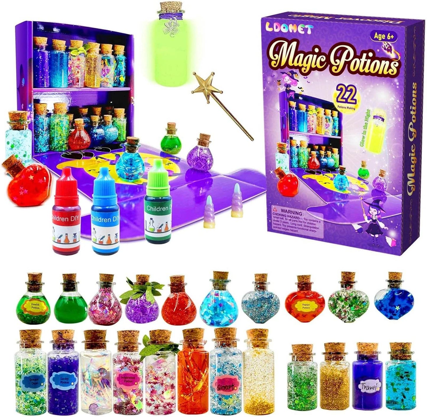 Fairy Magic Potions Kit Kids DIY Witch Glowing Spell Potion - ToylandEU